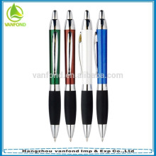 Plastic custom pen for Logo printing with rubber grip